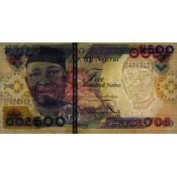 Nigéria - Pick 30t - 500 naira - Série AG/45 - 2021 - Etat : NEUF
