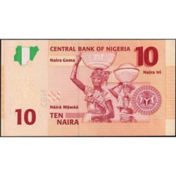 Nigéria - Pick 33c - 10 naira - Série FB - 2008 - Etat : NEUF