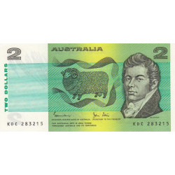 Australie - Pick 43d - 2 dollars - Série KDC - 1982 - Etat : NEUF
