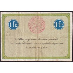 88 - Pirot 66 - Remiremont - 1 franc - Série A - 23/09/1915 - Etat : TB+