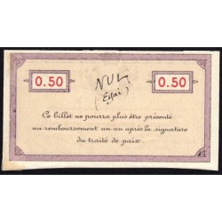 88 - Pirot 60 - Remiremont - 50 centimes - Série B - 23/09/1915 - Essai - Etat : SPL