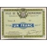 88 - Pirot 65 - Remiremont - 1 franc - Série A - 23/09/1915 - Essai - Etat : SPL