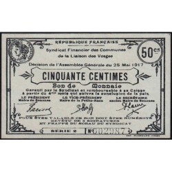 88 - Pirot 82 - Senones - 50 centimes - Série 2 - 25/05/1917 - Etat : NEUF