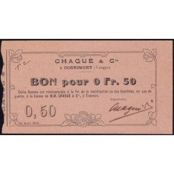 88 - Pirot 30 - Cornimont - 0,50 franc - Série T 2 - 05/08/1914 - Etat : SPL