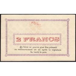 88 - Pirot 15 - Cornimont - 2 francs - Série A - 08/11/1915 - Etat : SPL