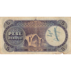 Albanie - Pick 2b - 5 francs or - Série N - 1926 - Etat : TB-