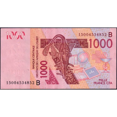 Bénin - Pick 215Bo - 1'000 francs - 2015 - Etat : SUP