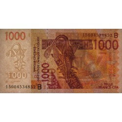 Bénin - Pick 215Bo - 1'000 francs - 2015 - Etat : SUP