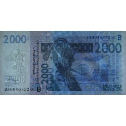 Bénin - Pick 216Bw - 2'000 francs - 2023 - Etat : NEUF