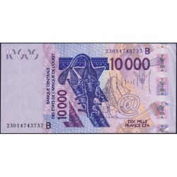 Bénin - Pick 218Bw - 10'000 francs - 2003 - Etat : SPL