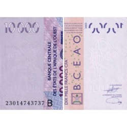 Bénin - Pick 218Bw - 10'000 francs - 2003 - Etat : SPL