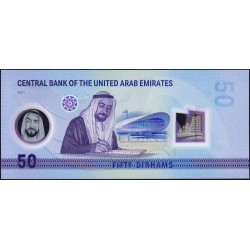 Emirats Arabes Unis - Pick 35 - 50 dirhams - Série 001 - 2021 - Polymère - Etat : NEUF