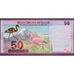 Bolivie - Pick 250 - 50 bolivianos - Série A - Loi 1986 (2018) - Etat : NEUF