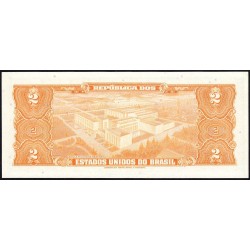 Brésil - Pick 151b - 2 cruzeiros - Série 963 - Sans estampa - 1958 - Etat : NEUF