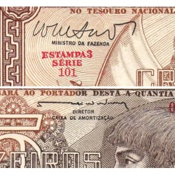 Brésil - Pick 166b - 5 cruzeiros - Série 101 - Estampa 3 - 1962 - Etat : NEUF