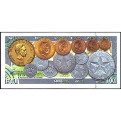 Cuba - 4 pesos or - Centenaire premières monnaies cubaines - 2015 - Etat : NEUF