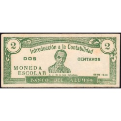 Cuba - Billet scolaire - Banco del Alumno - 2 centavos - 1940 - Etat : TTB
