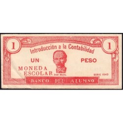 Cuba - Billet scolaire - Banco del Alumno - 1 peso - 1940 - Etat : TTB+