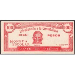 Cuba - Billet scolaire - Banco del Alumno - 100 pesos - 1940 - Etat : SUP+