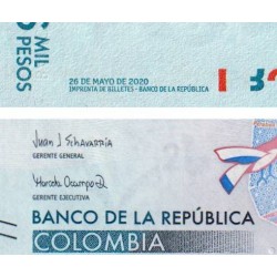 Colombie - Pick 458f - 2'000 pesos - Série BG - 26/05/2020 - Etat : NEUF
