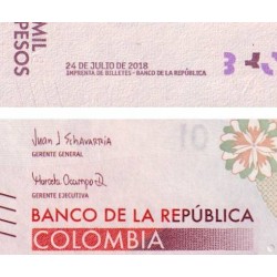 Colombie - Pick 460d - 10'000 pesos - Série AF - 24/07/2018 - Etat : NEUF