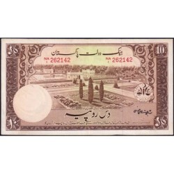 Pakistan - Pick 13_4 - 10 rupees - Série NA/1 - 1960 - Etat : TTB+ à SUP