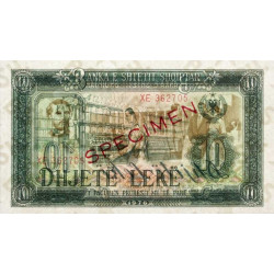 Albanie - Pick 43s_2 - 10 lekë - Série XE - 1976 - Spécimen - Etat : NEUF