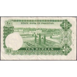 Pakistan - Pick 21a_2a - 10 rupees - Série CQ - 1972 - Etat : TB+