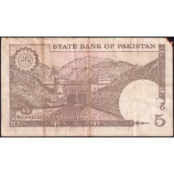 Pakistan - Pick 28_2 - 5 rupees - Série QK - 1982 - Etat : TB-