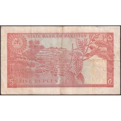 Pakistan - Pick 20a_2 - 5 rupees - Série JC - 1972 - Etat : TB+