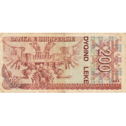 Albanie - Pick 56a - 200 lekë - Série DH - 1994 - Etat : TB