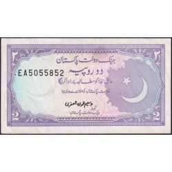Pakistan - Pick 37_2 - 2 rupees - Série EA - 1986 - Etat : SUP