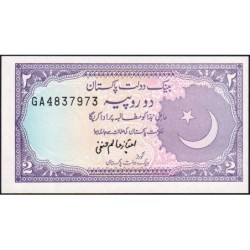 Pakistan - Pick 37_3 - 2 rupees - Série GA - 1988 - Etat : SPL