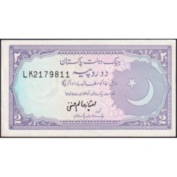 Pakistan - Pick 37_3 - 2 rupees - Série LK - 1988 - Etat : pr.NEUF