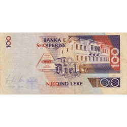 Albanie - Pick 62a - 100 lekë - Série KB - 1996 - Etat : TTB