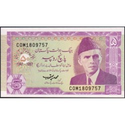 Pakistan - Pick 44 - 5 rupees - Série COM - 1997 - Commémoratif - Etat : NEUF