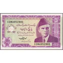 Pakistan - Pick 44 - 5 rupees - Série COM - 1997 - Commémoratif - Etat : pr.NEUF