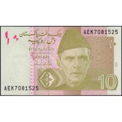 Pakistan - Pick 45j - 10 rupees - Série AEK - 2015 - Etat : NEUF