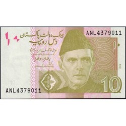 Pakistan - Pick 45k - 10 rupees - Série ANL - 2016 - Etat : NEUF