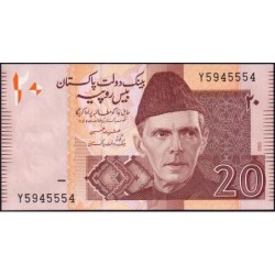 Pakistan - Pick 46a_1 - 20 rupees - Série Y - 2005 - Etat : NEUF