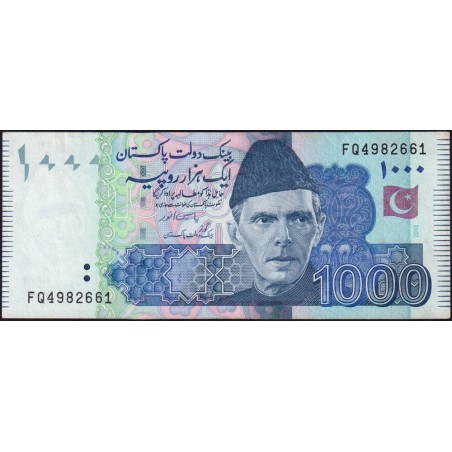 Pakistan - Pick 50h - 1'000 rupees - Série FQ - 2013 - Etat : SUP