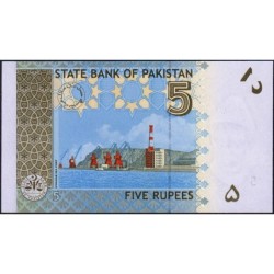 Pakistan - Pick 53a_2 - 5 rupees - Série AT - 2008 - Etat : NEUF