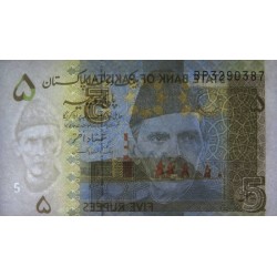 Pakistan - Pick 53a_2 - 5 rupees - Série BP - 2008 - Etat : NEUF