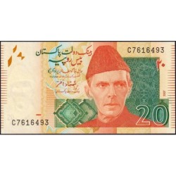 Pakistan - Pick 55a - 20 rupees - Série C - 2007 - Etat : NEUF