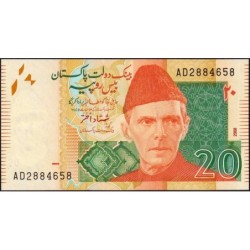 Pakistan - Pick 55b_2 - 20 rupees - Série AD - 2008 - Etat : NEUF