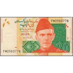 Pakistan - Pick 55h_2 - 20 rupees - Série FM - 2014 - Etat : NEUF