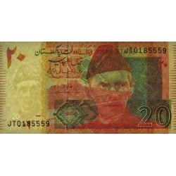 Pakistan - Pick 55k_2 - 20 rupees - Série JT - 2017 - Etat : NEUF