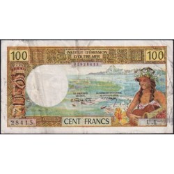 Nouvelle-Calédonie - Nouméa - Pick 59 - 100 francs - Série U.1 - 1969 - Etat : B+