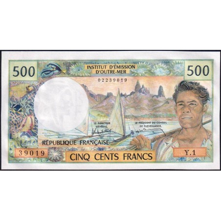 Nouvelle-Calédonie - Nouméa - Pick 60e - 500 francs - Série Y.1 - 1990 - Etat : pr.NEUF