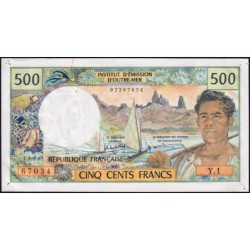 Nouvelle-Calédonie - Nouméa - Pick 60e - 500 francs - Série Y.1 - 1990 - Etat : TTB